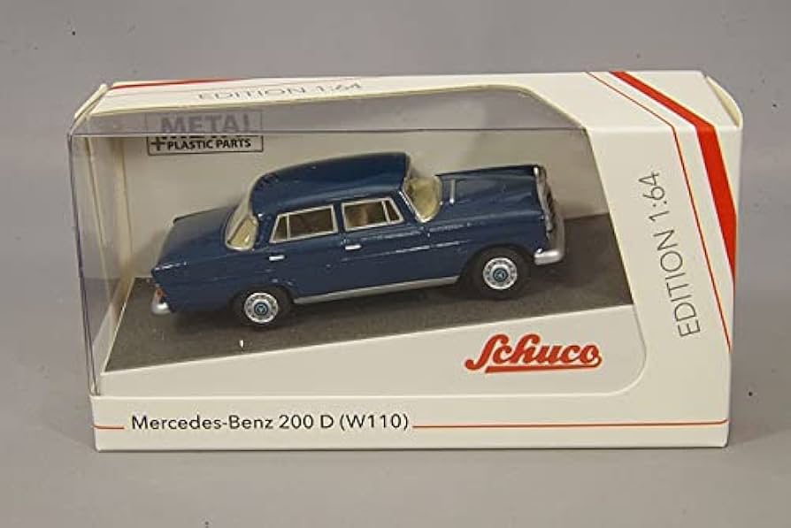シュコーのメルセデスのパトカー Schuco 1:64 Scale Mercedes-Benz 200D Germany Police Patrol